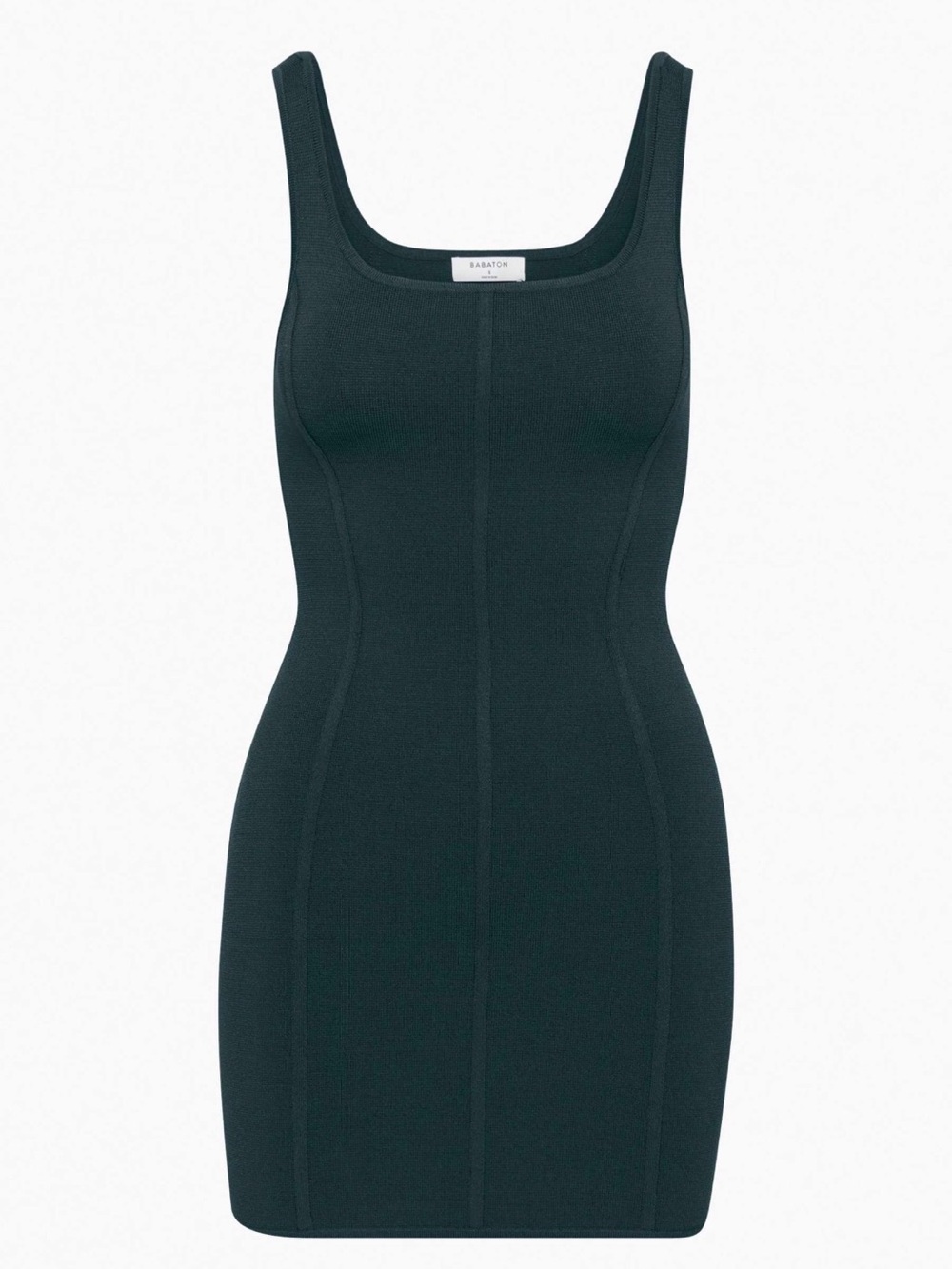 NWT Aritzia Babaton Sculpt Knit Bustier Mini Dress in Total Eclipse (Navy)Size L